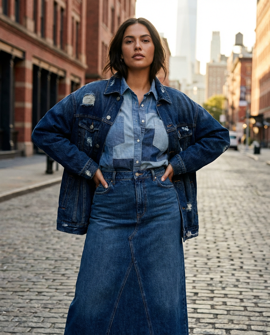 11. Denim on Denim Drama