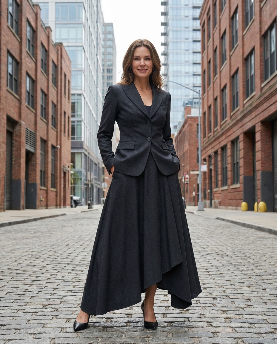 4. The Power Suit Maxi Dress