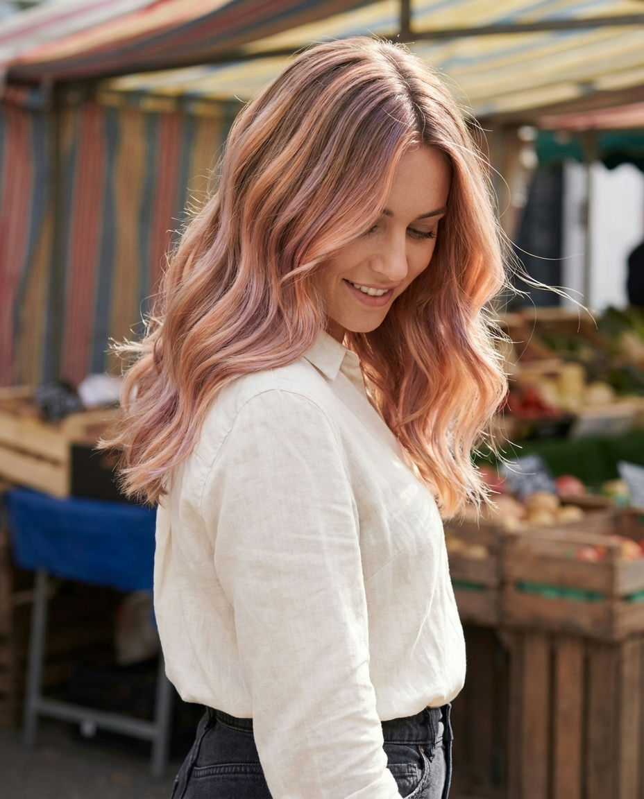 Sleek and Polished Light Brown Ombre