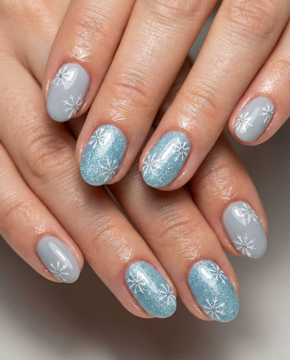 Gradient Blues with Cloud Art