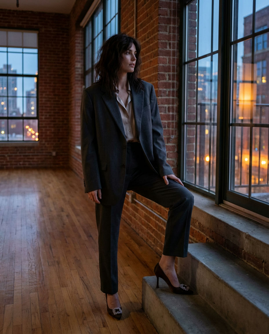 Men's Casual Blazer with Chinos