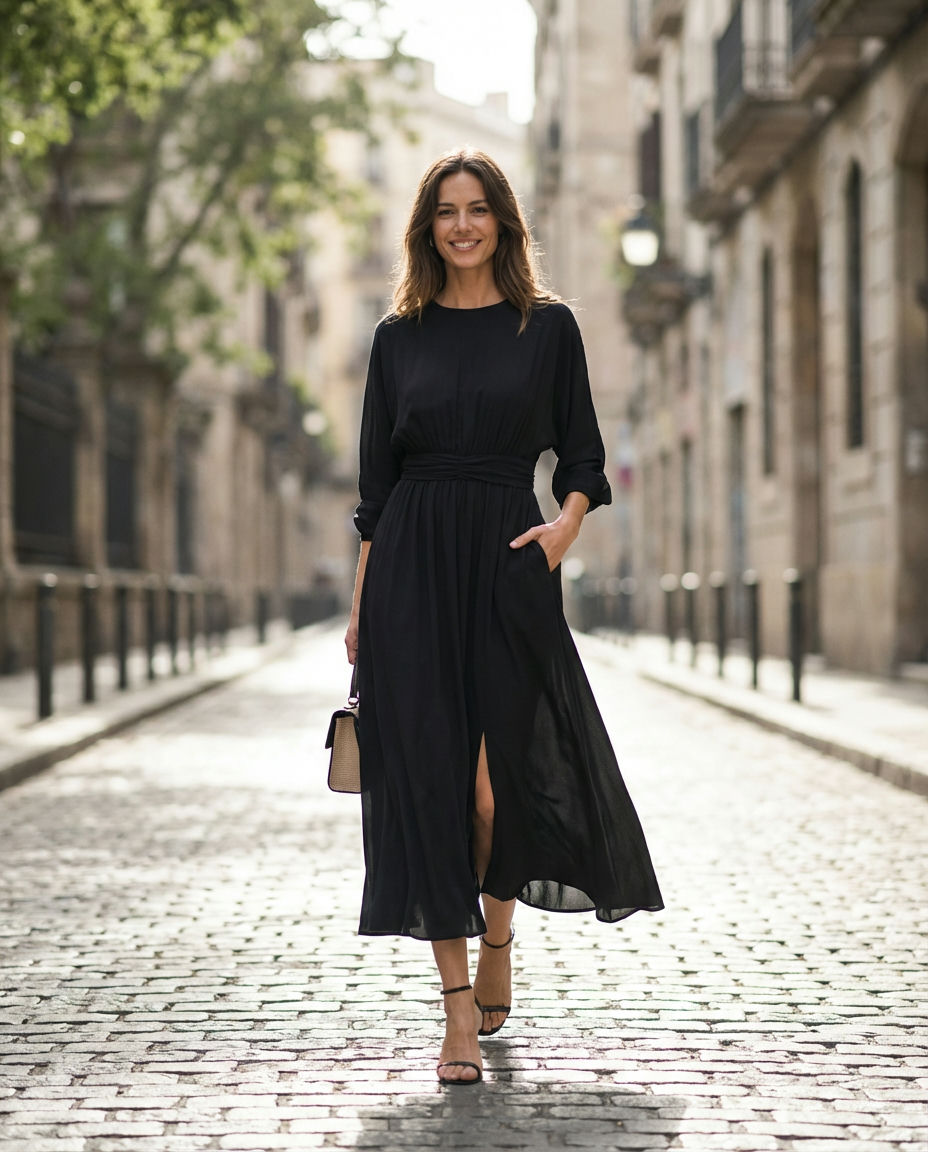 One-Shoulder Ruffle Mini