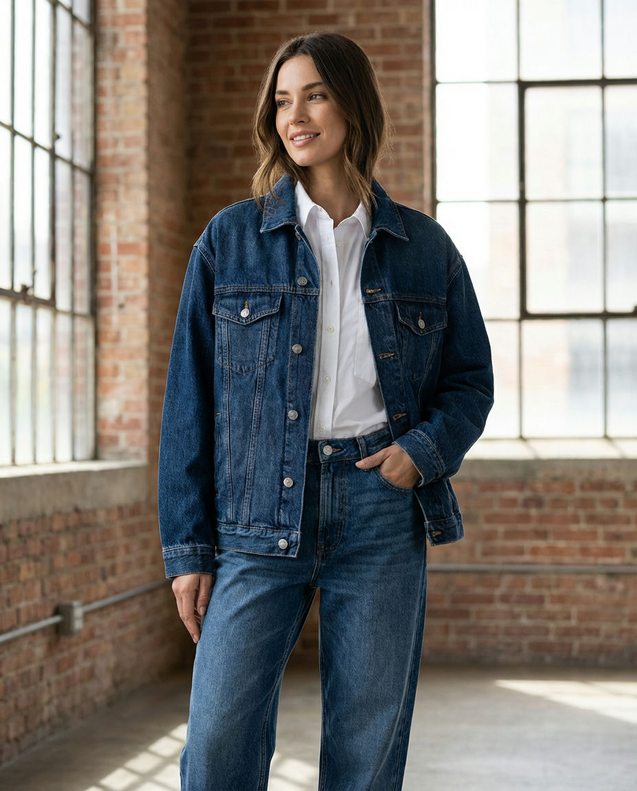 Elevated All-White Denim Look