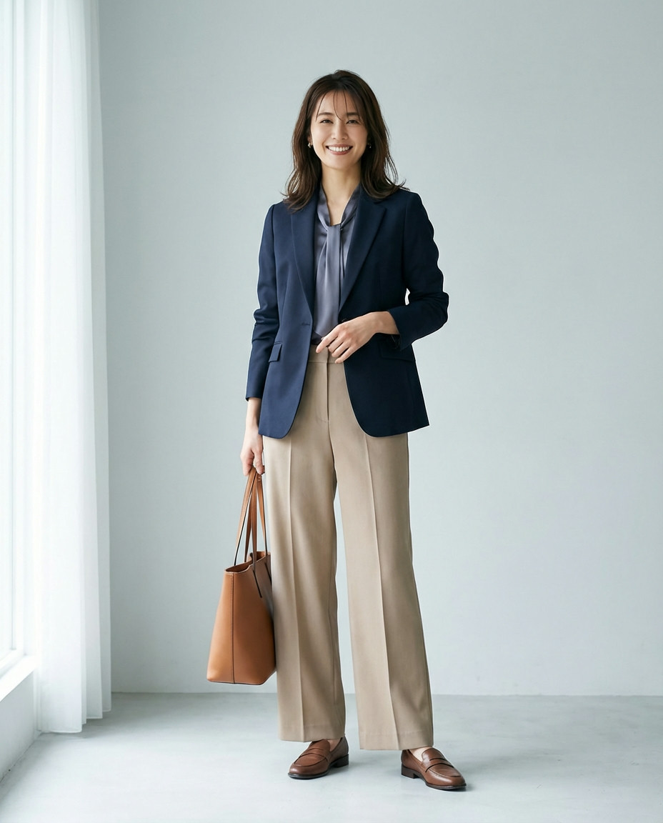 Bold Color Blocking in Professional Attire