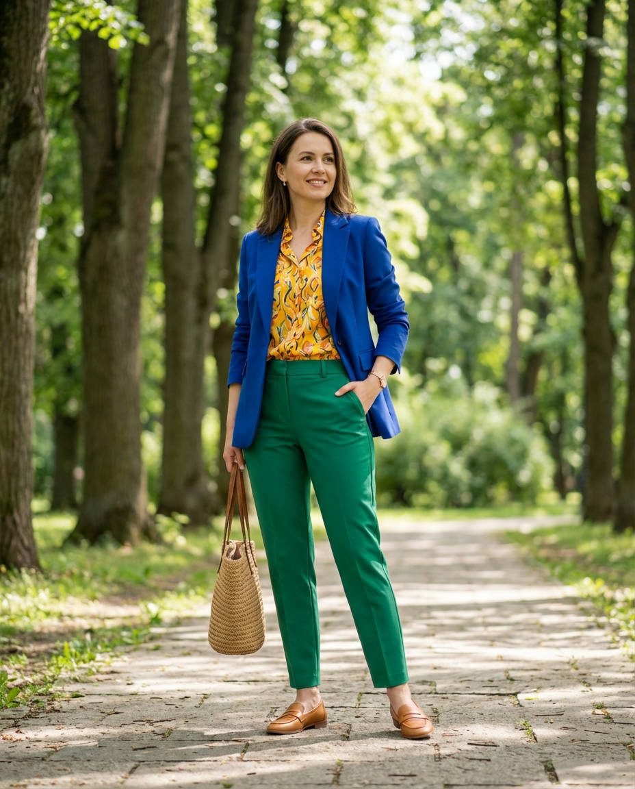 Menswear-Inspired Vest & Wide-Leg Trousers