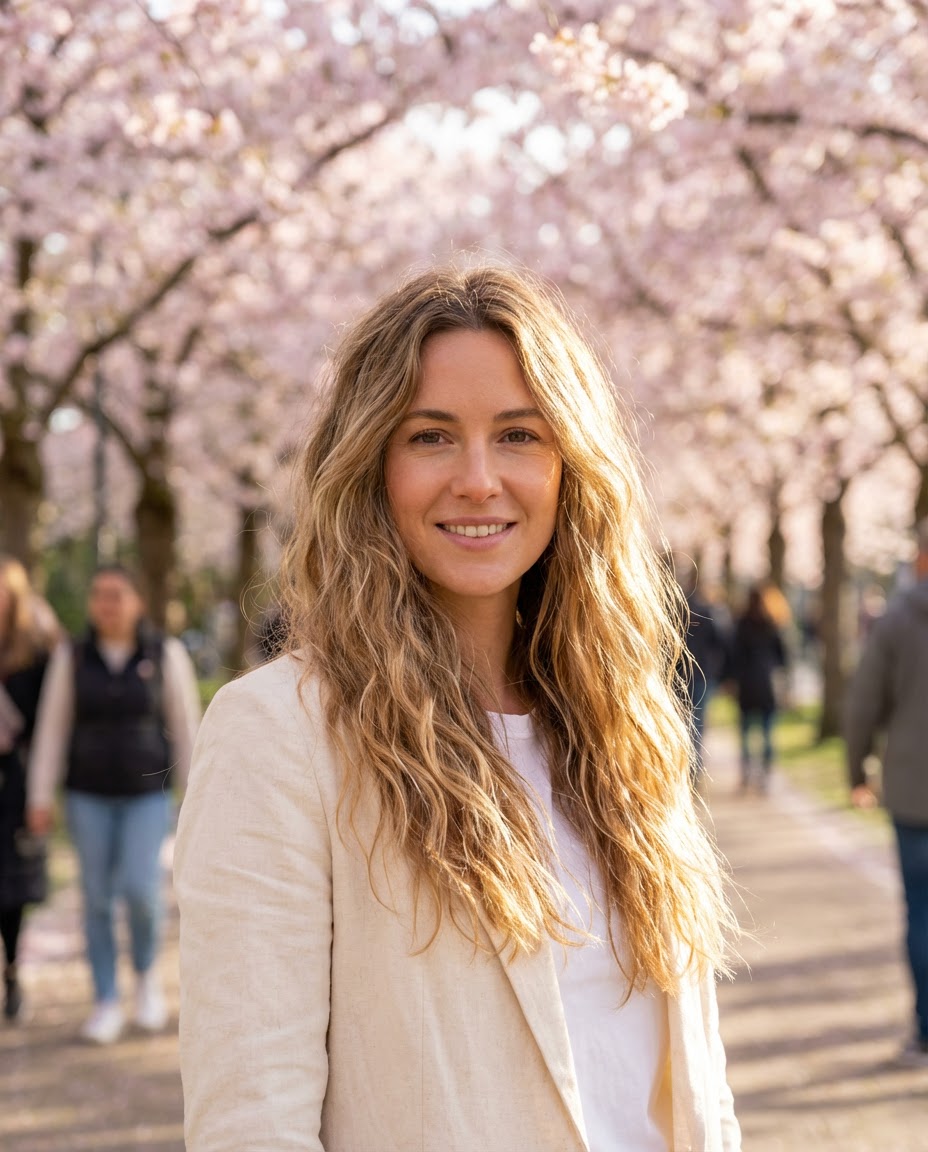 Voluminous Half-Up, Half-Down with Layers