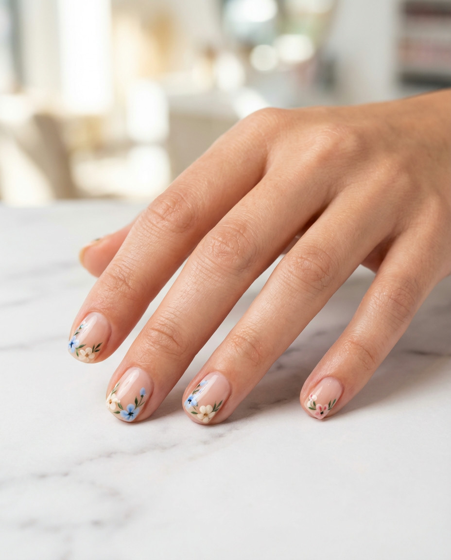 Minimalist Gold Leaf Accents