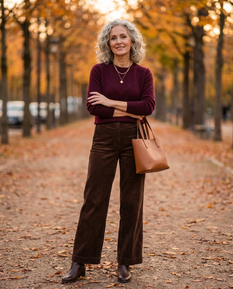 Preppy Plaid Skirt & Knit Top