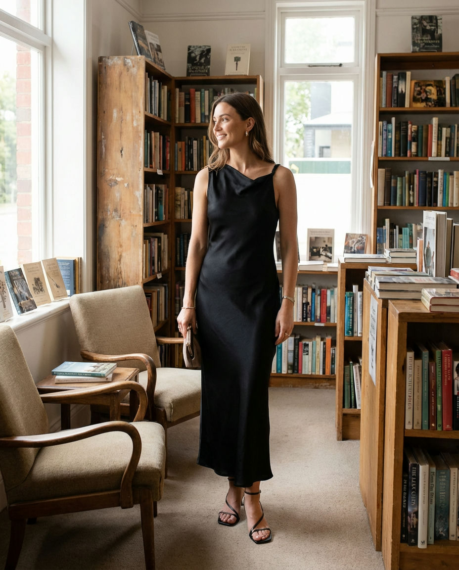 Dramatic A-Line Maxi with Pockets