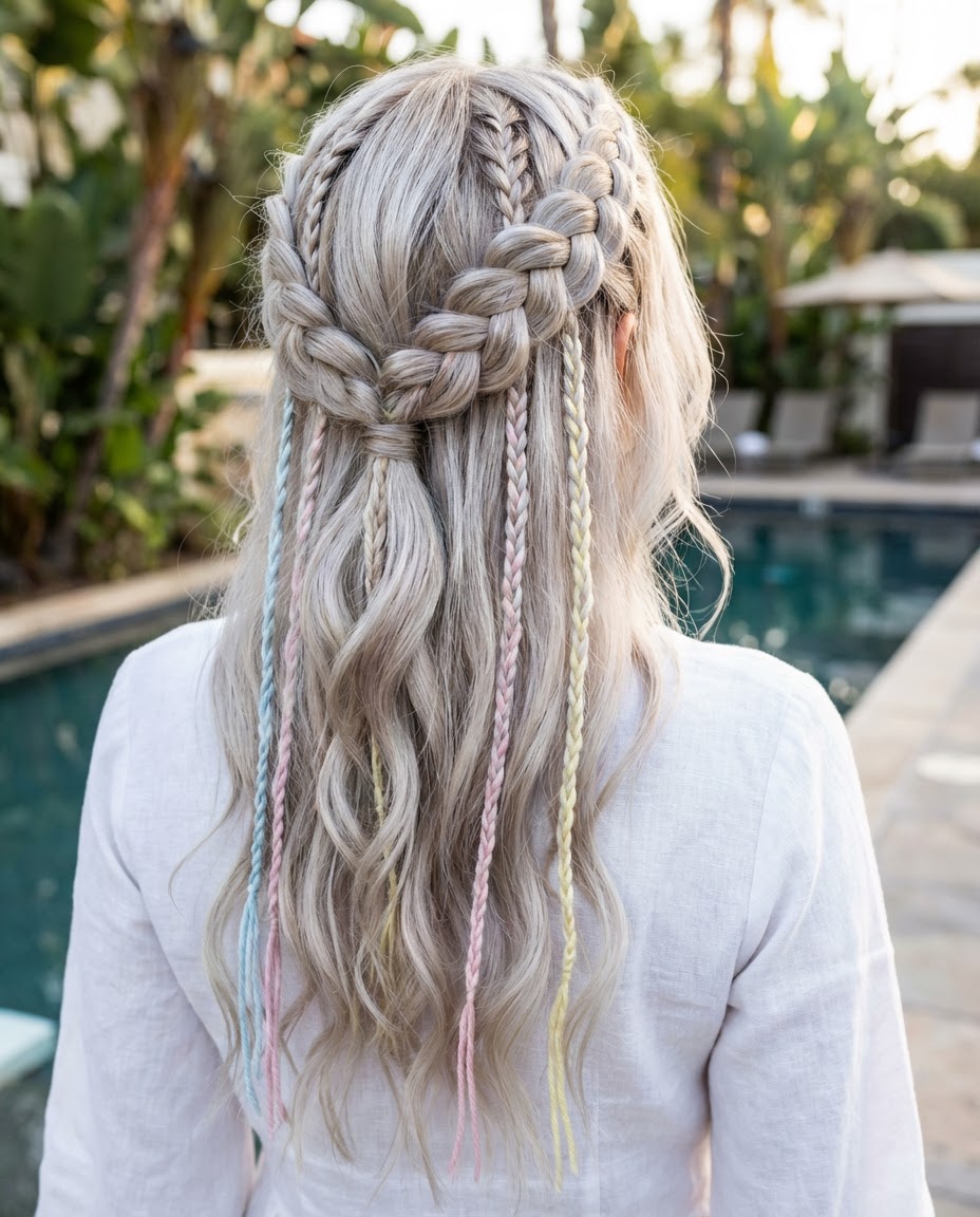 Textured Fringe with Straight Hair