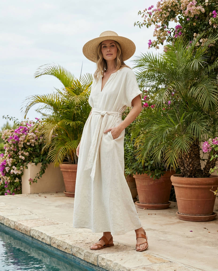 Off-the-Shoulder Knit Maxidress