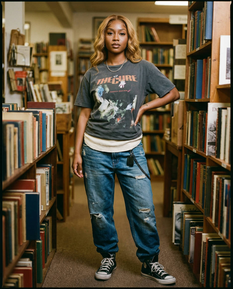 Casual Cool 90s Denim and Graphic Tee Pairings