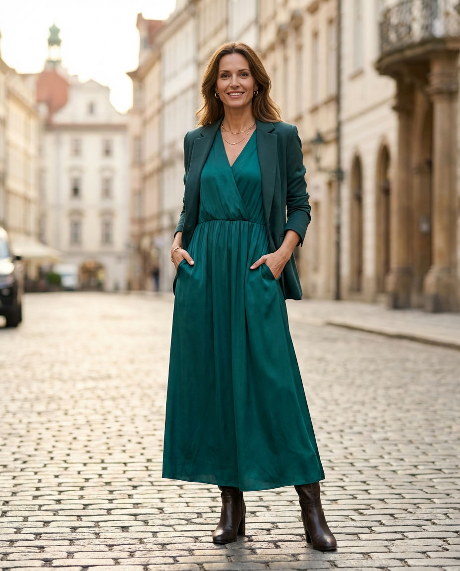 Midsize Sparkle: Sequin Top & Wide-Leg Pants