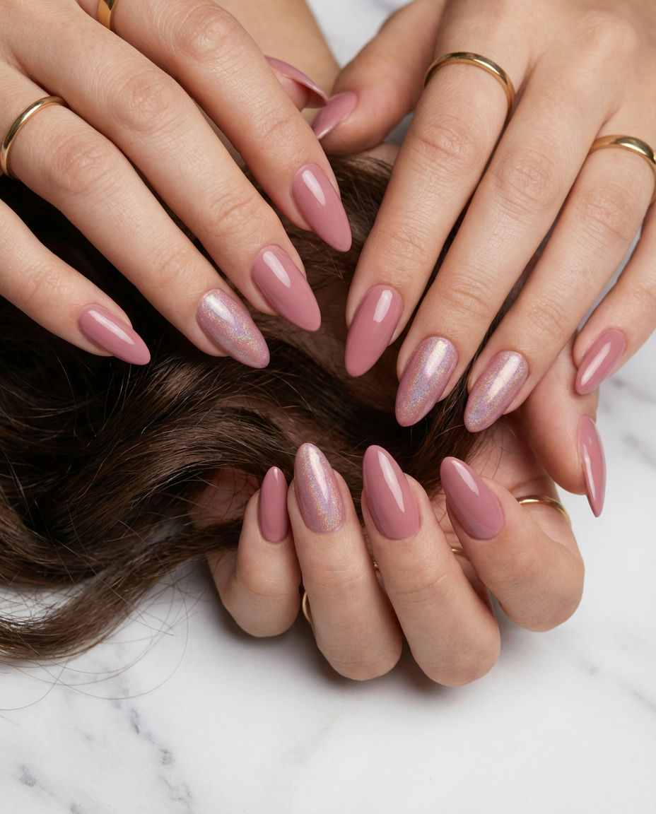 Soft Pink Marbled Art