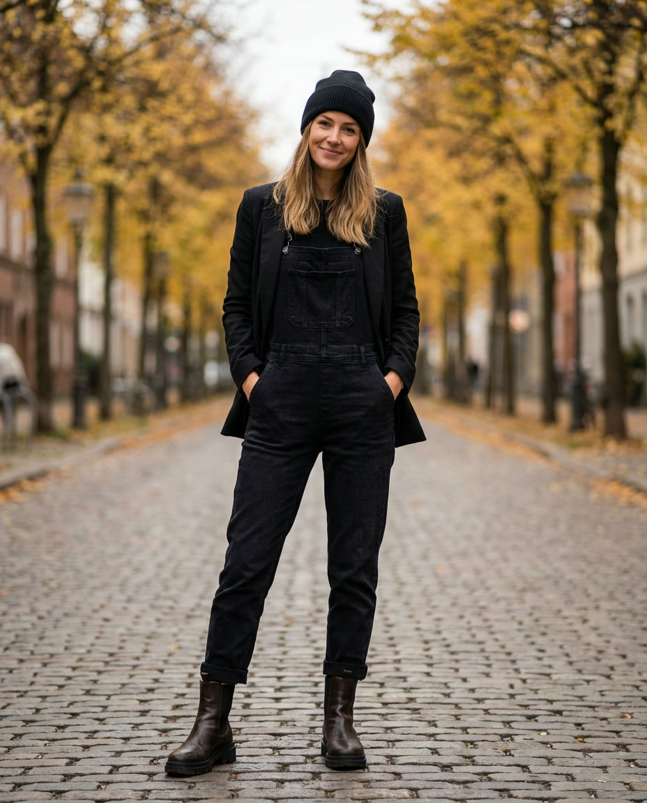 Vintage Washed Denim Overalls for a Retro Vibe