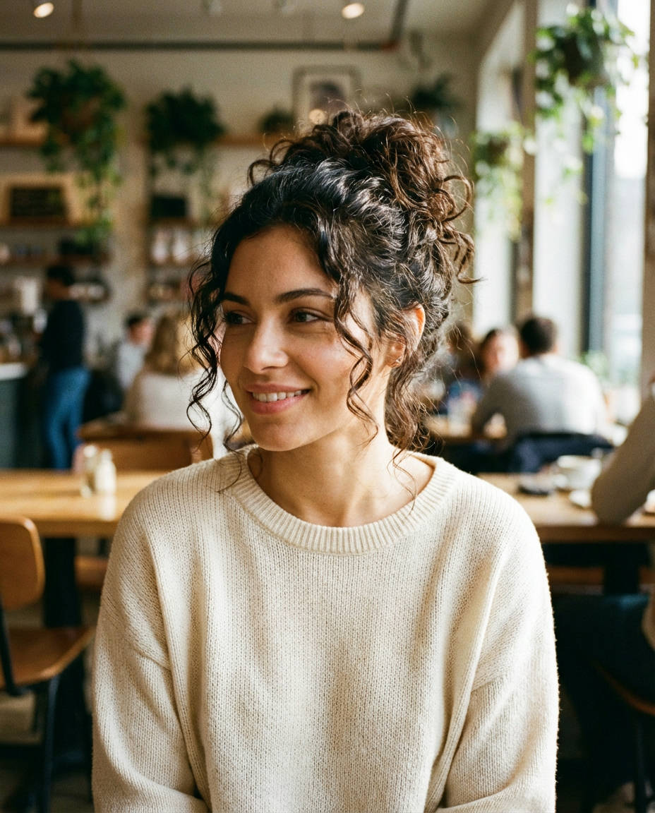 Easy Low Tension Updo for School Days