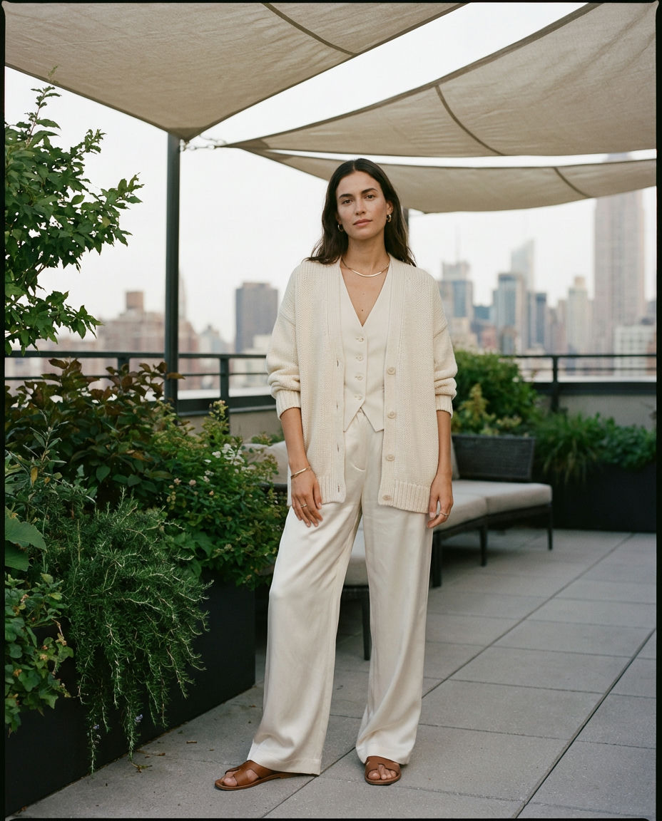 Loose-Fit Trousers & Tank Top