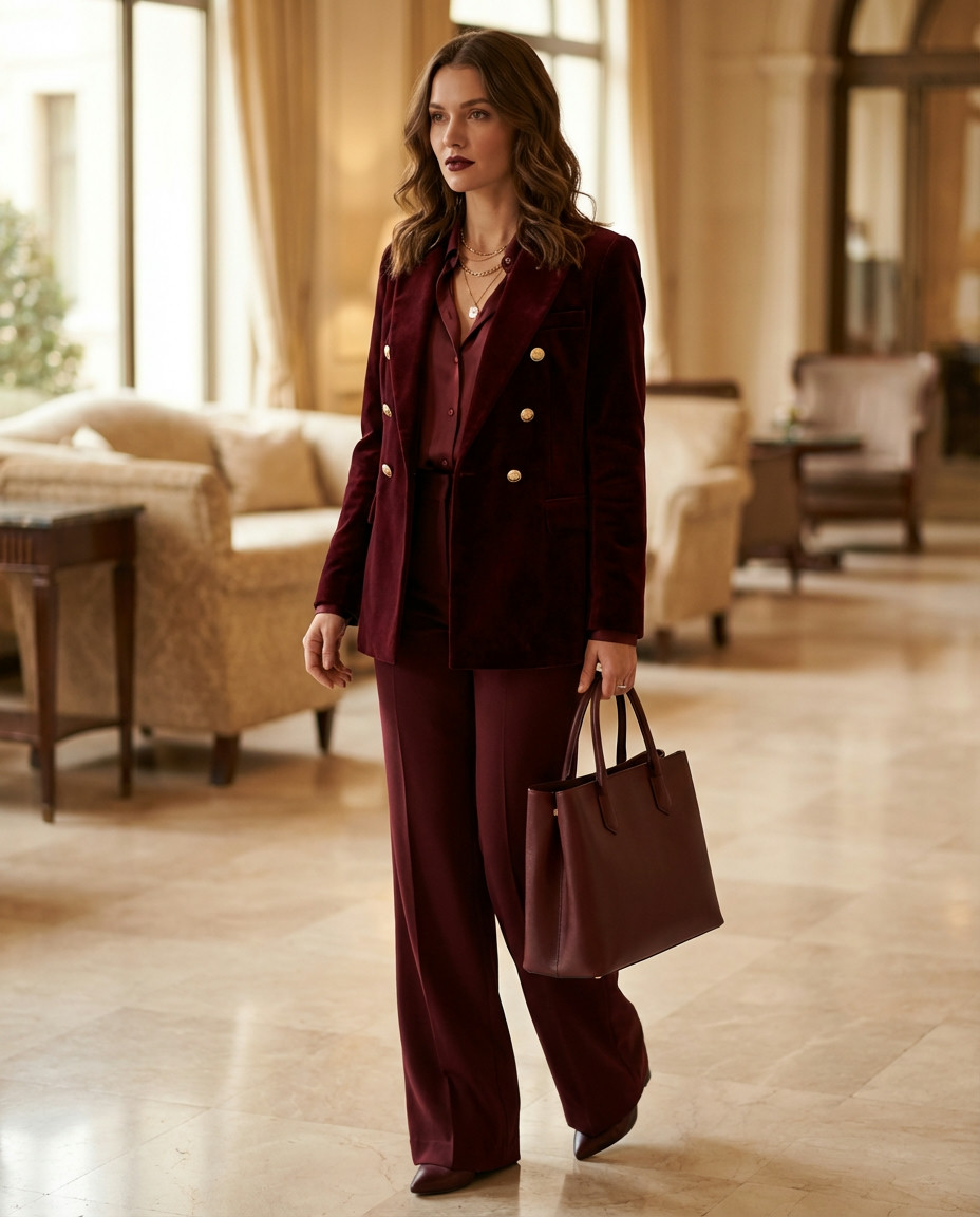 Burgundy Satin Gowns for a Luxurious Affair