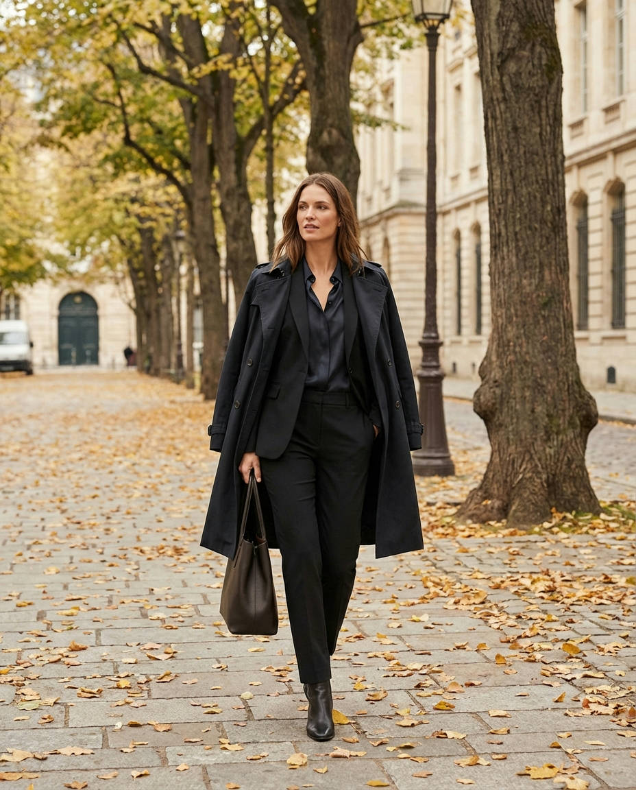Black Women's Elegant Fall Office Attire