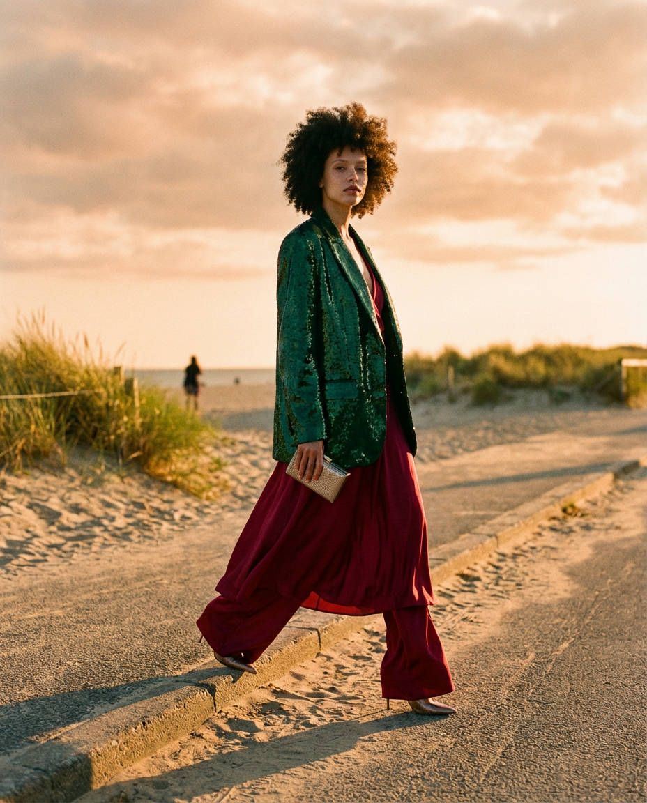 Hijab-Friendly Blazer Ensemble
