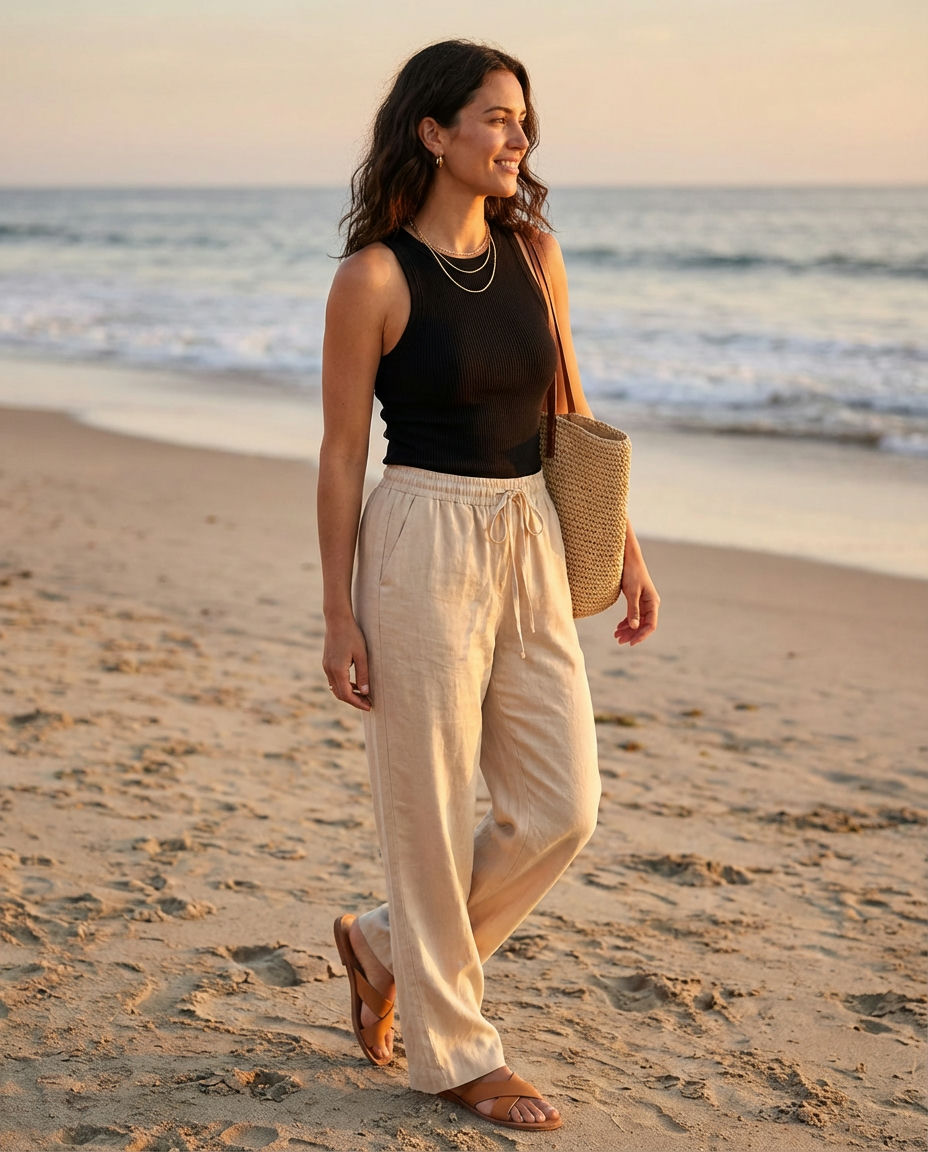 Relaxed Blazer, Graphic Tee, & Dark Wash Jeans