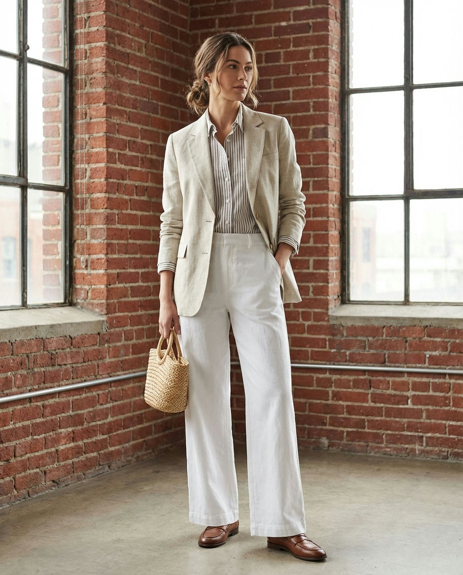 Tailored Trousers and Statement Blouse
