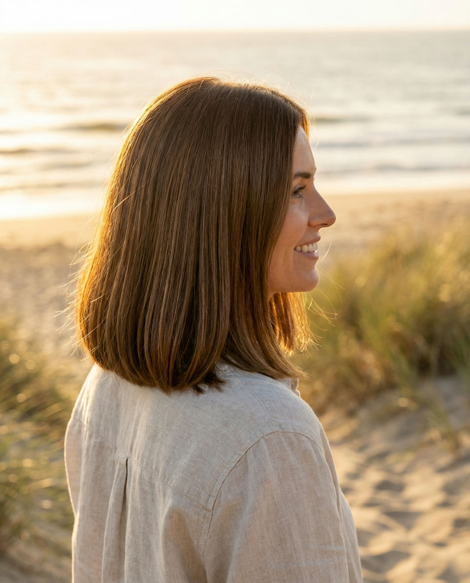 Choppy Light Brown Bob