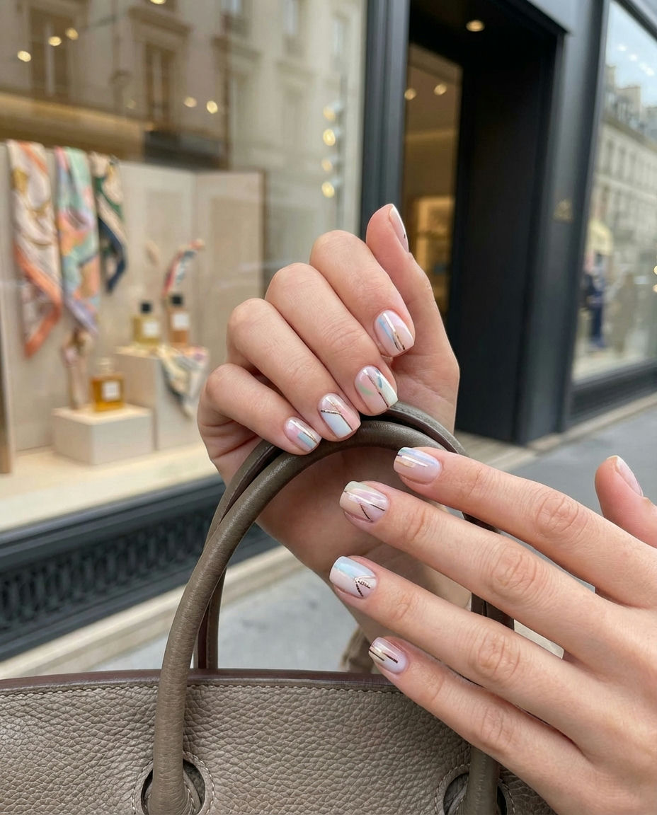 Minimalist Gold Dot French