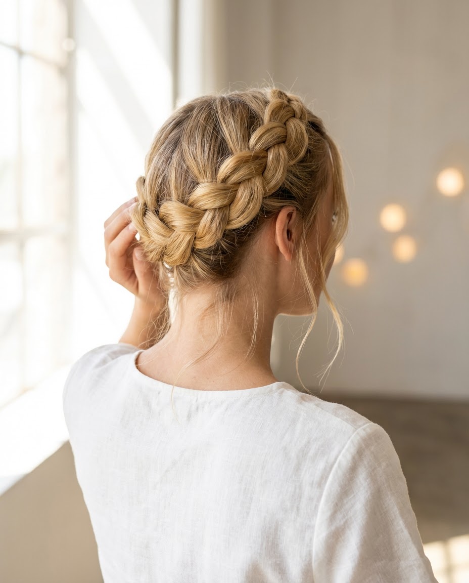 Smooth Ponytail with Face-Framing-Strands