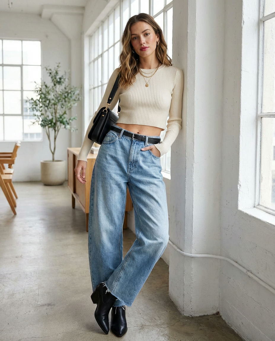 Sleek Black Jeans for an Evening Out