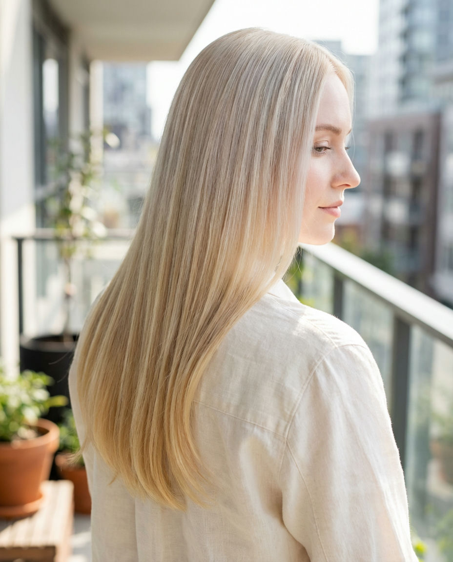 Peachy Rose Gold Ombre