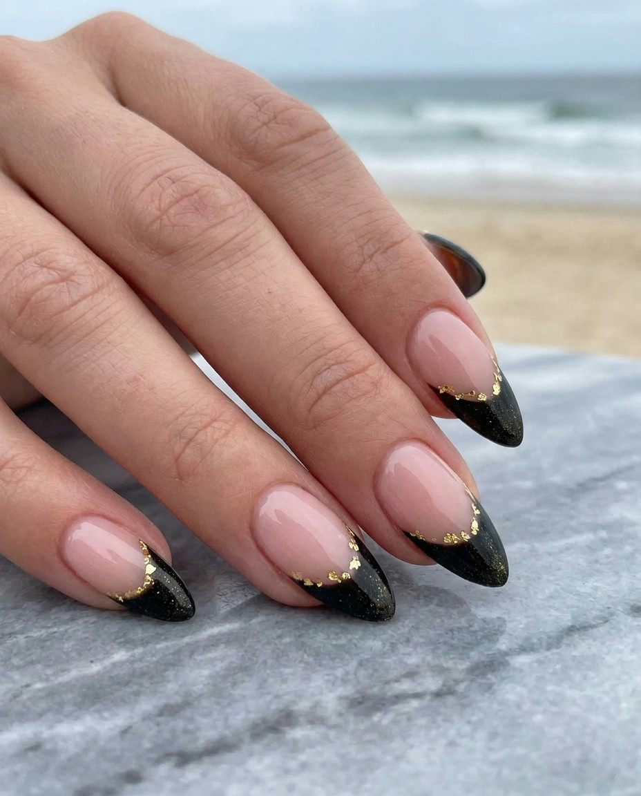 Natural Almond with Subtle Pink Tips