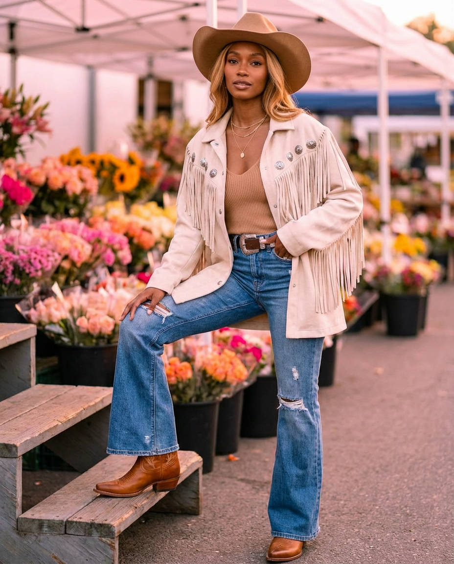 Sleek Urban Cowgirl Chic