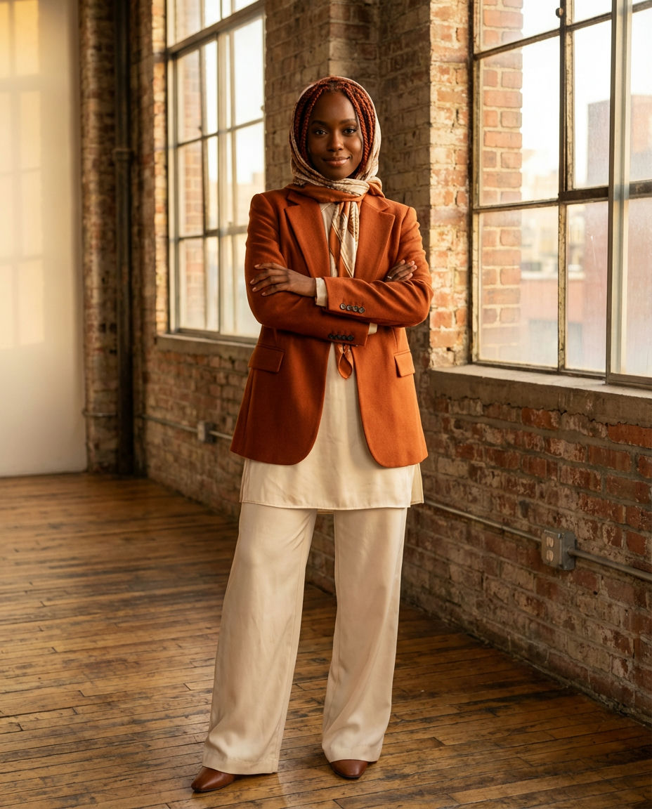 Grey Blazer for Casual Women's Look