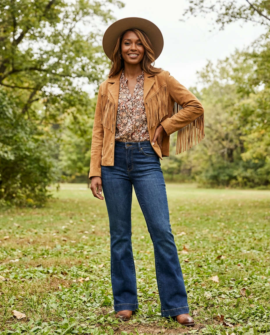 Classic Western Shirt & Bootcut Jeans