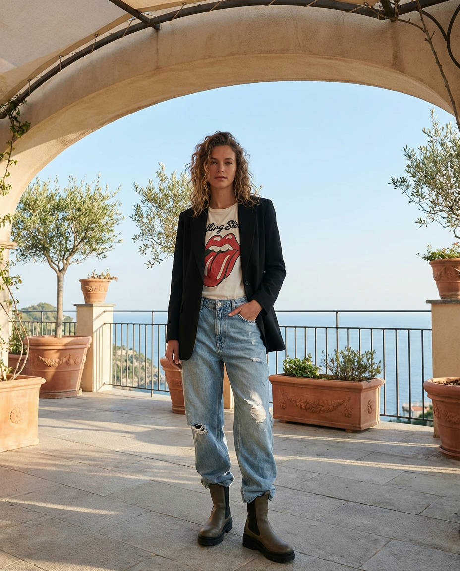 Chic Flare Jeans for a Fall Night Out