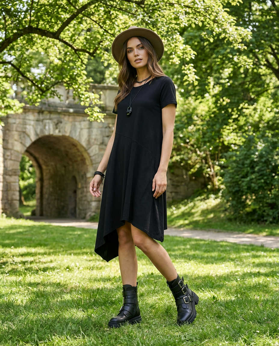 Faux Leather Mini Slip Dress