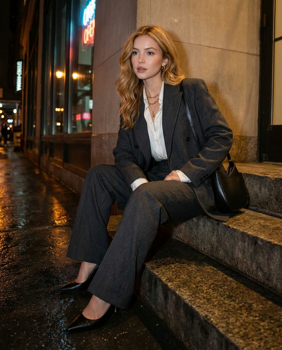 Professional Polish 90s Office Wear for Women