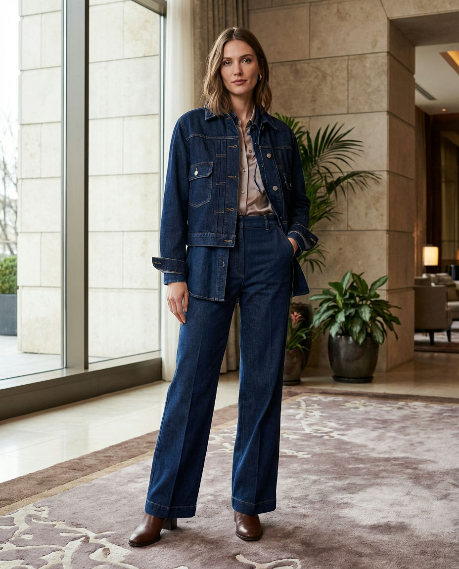 Denim Dress Darling with a Twist