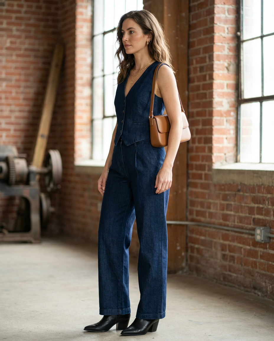 Chic Denim for Winter Warmth