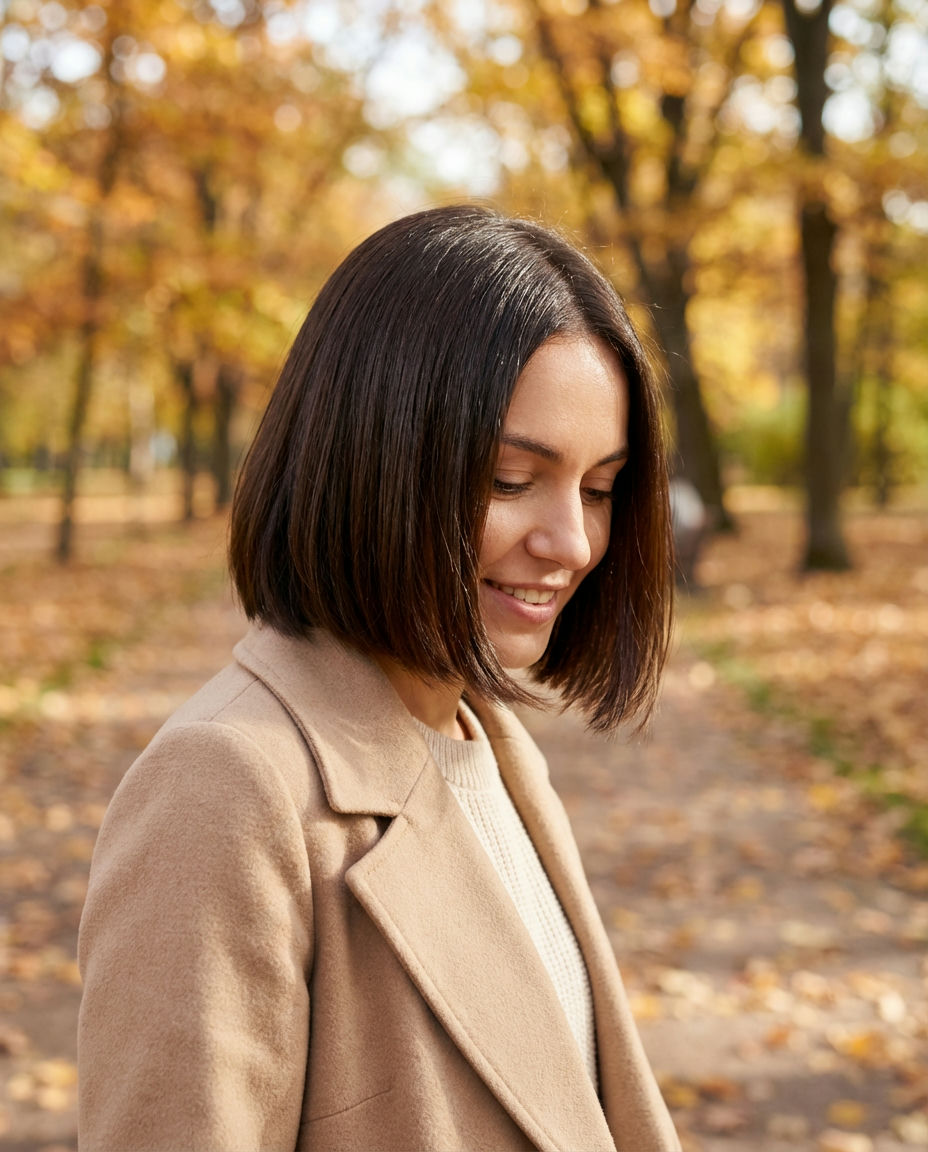 Sleek Bob with Asymmetrical Front