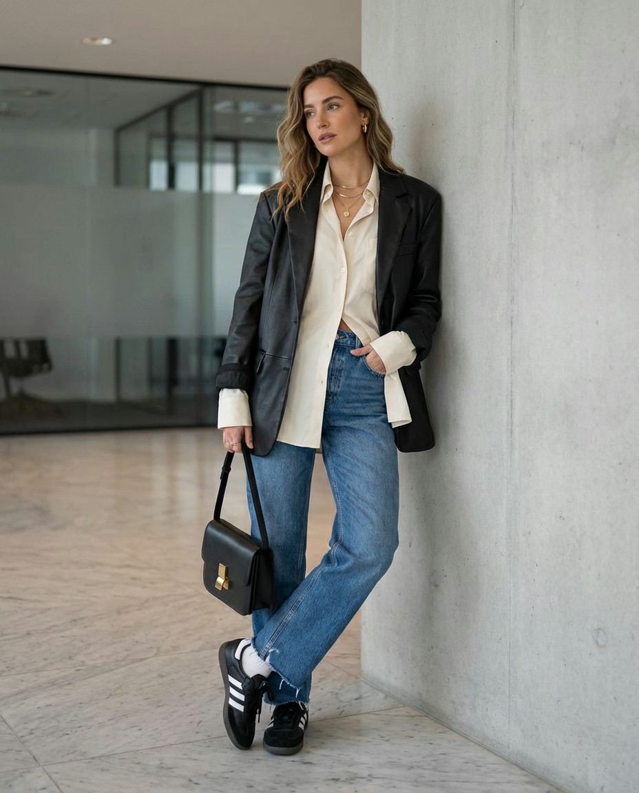 Modern Business Power Suit with a Twist