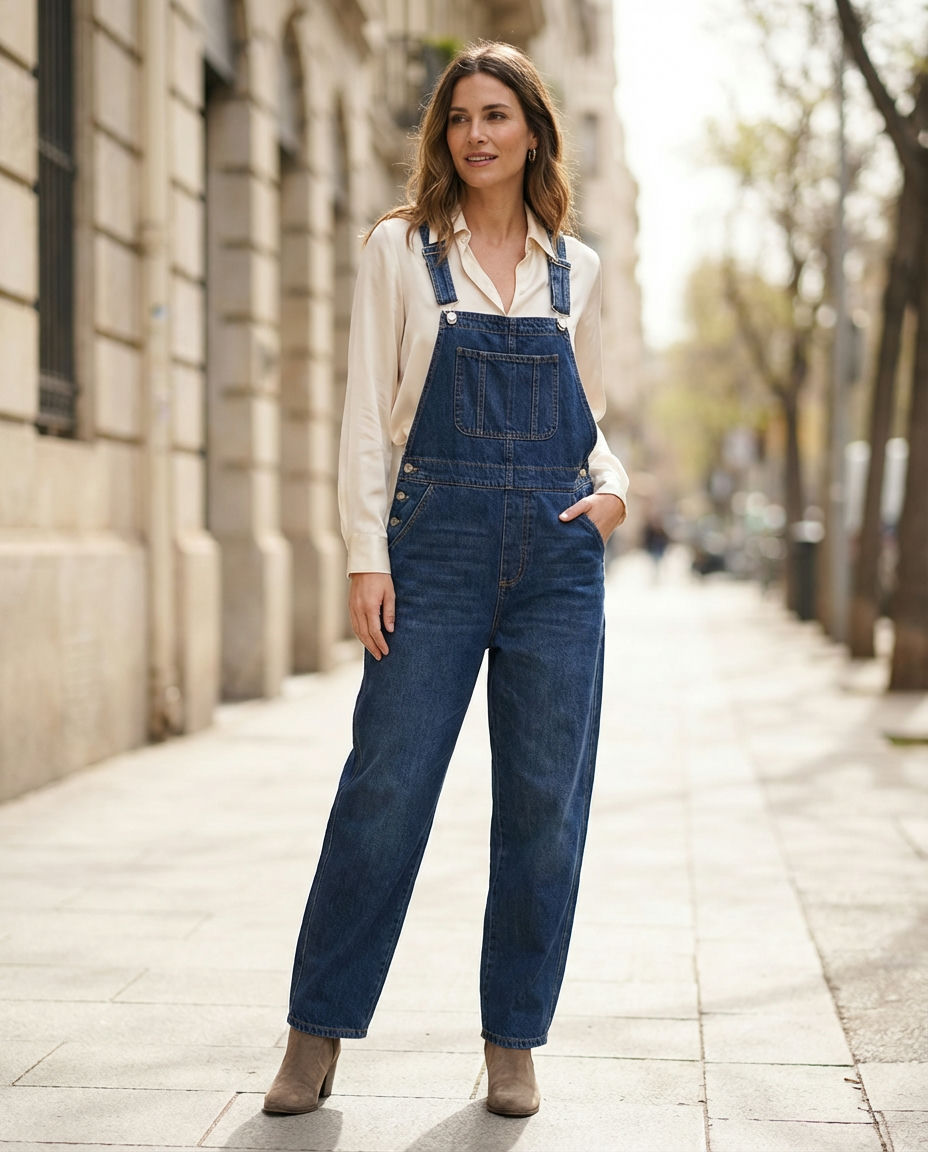 Artsy Overalls: Custom Hand-Painted Design