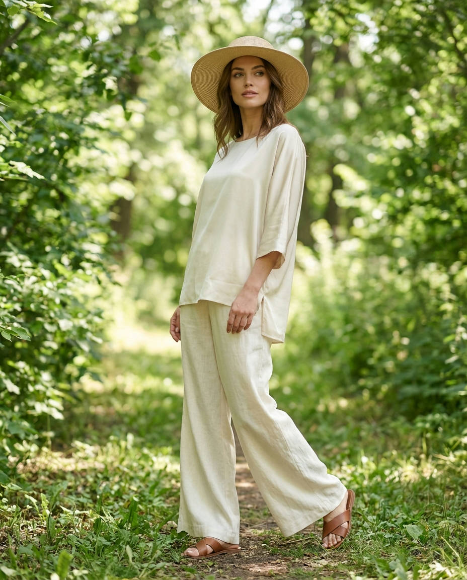 Coastal Grandmother Vibes with Linen Pants