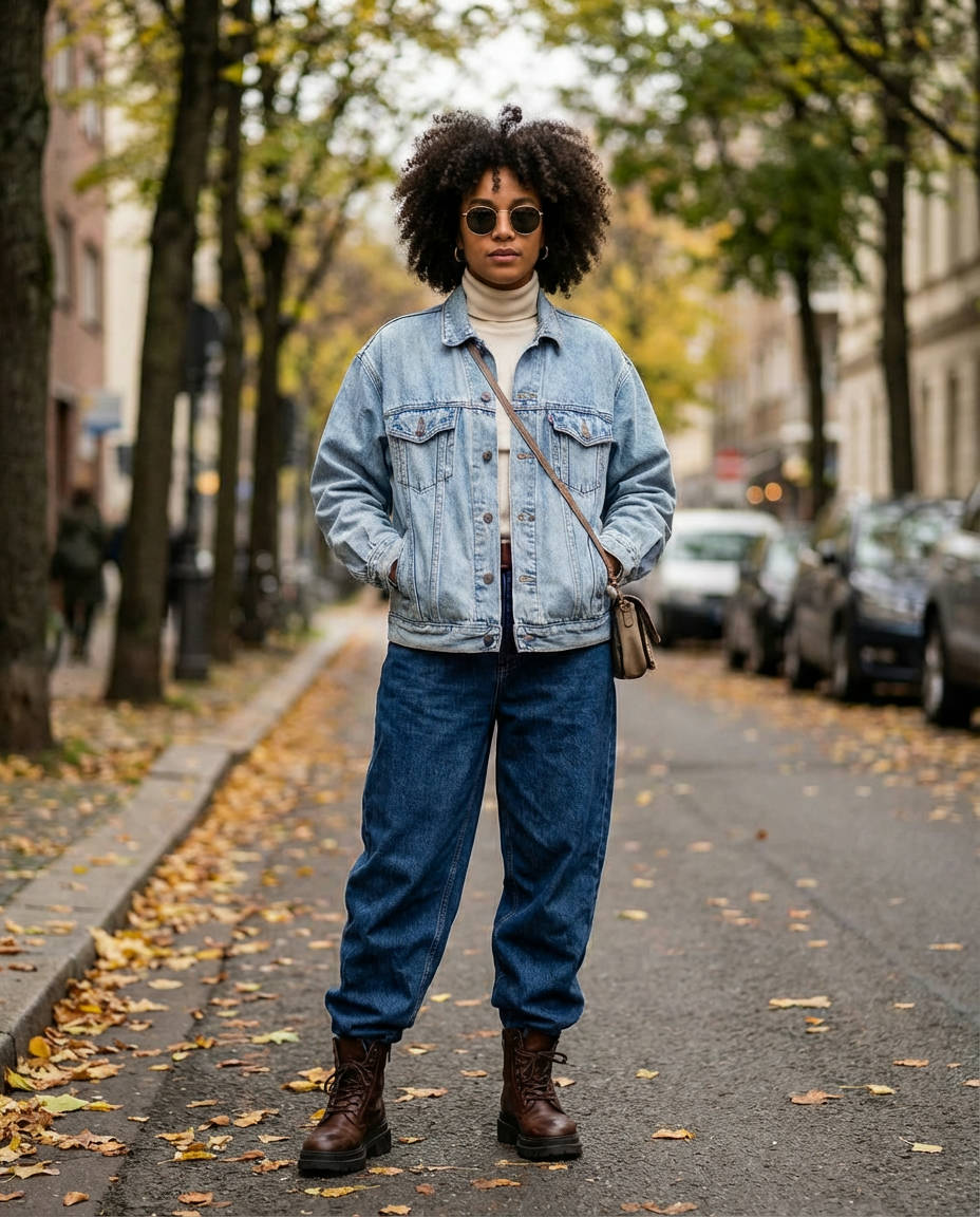 Monochromatic Black Denim Noir