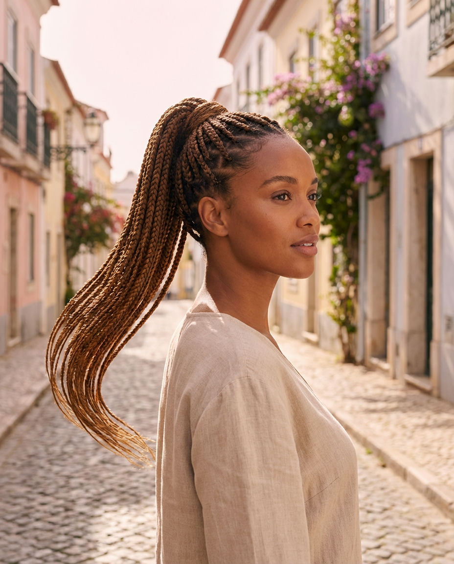 Sleek Braided Ponytail