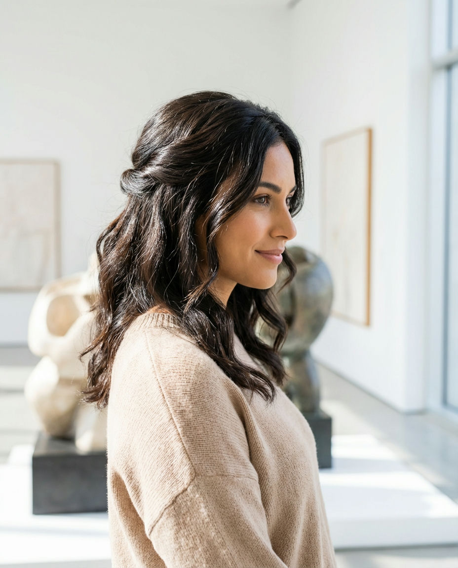 Braided Headband with Loose Waves
