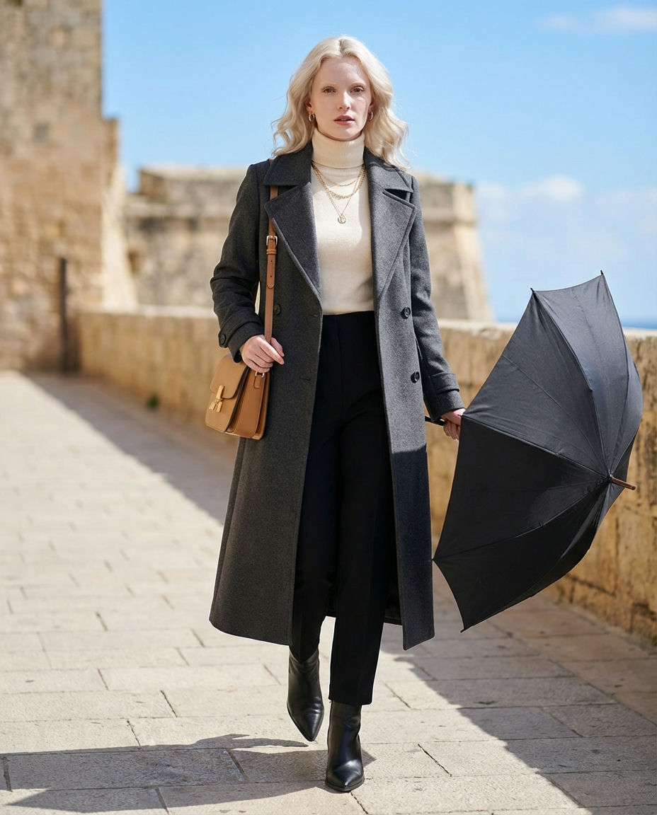 Head-to-Toe Black with Pops of Color