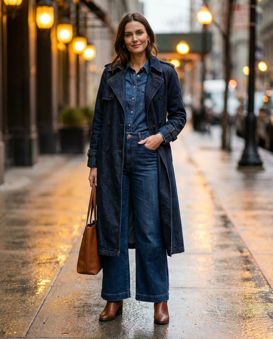 Bold Black Women's Denim Artistry