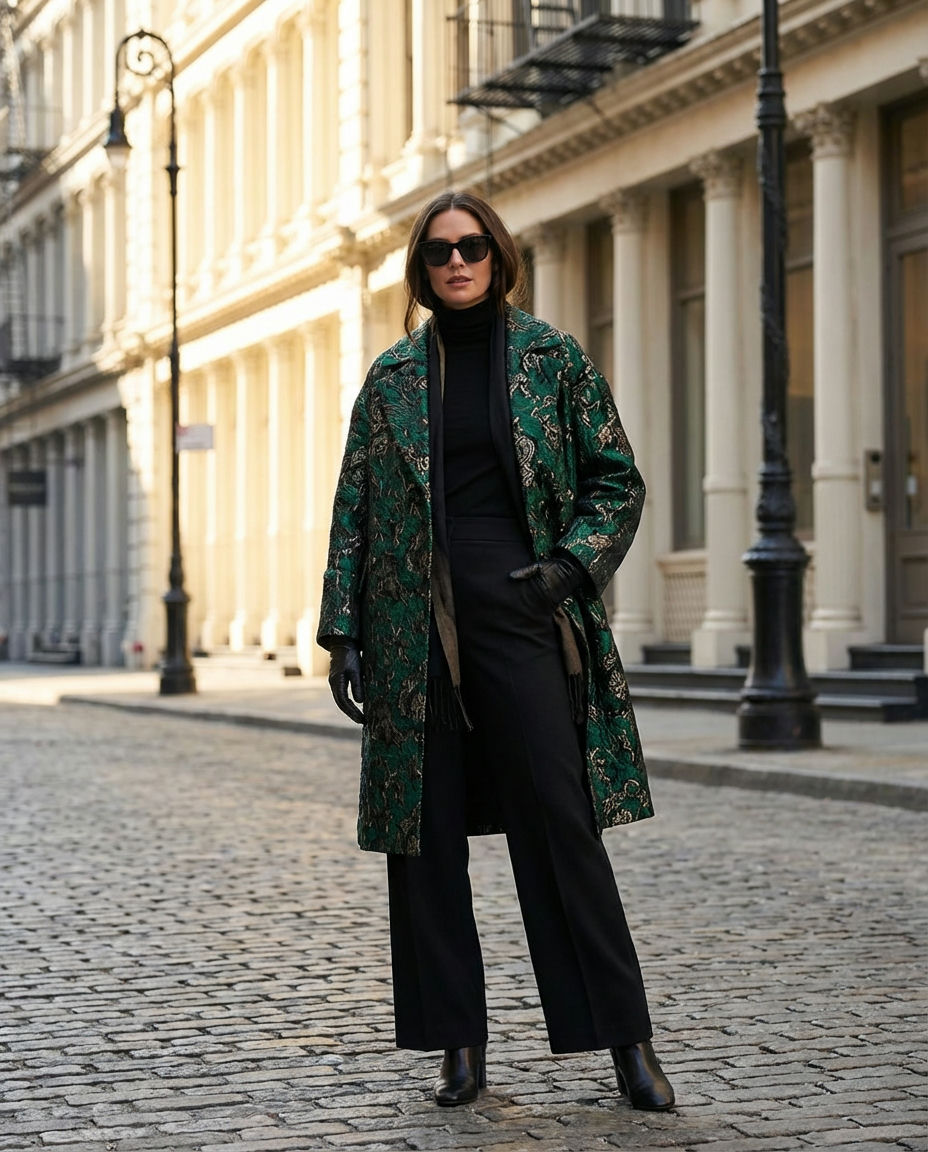 Tailored Trousers & Statement Top